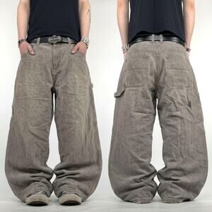 Vintage faded grunge archive y2k baggy wide leg cyber skater jeans